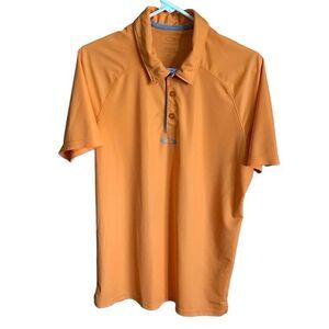 Oakley Polo mens Golf Shirt Size Small Orange short sleeve Athletic